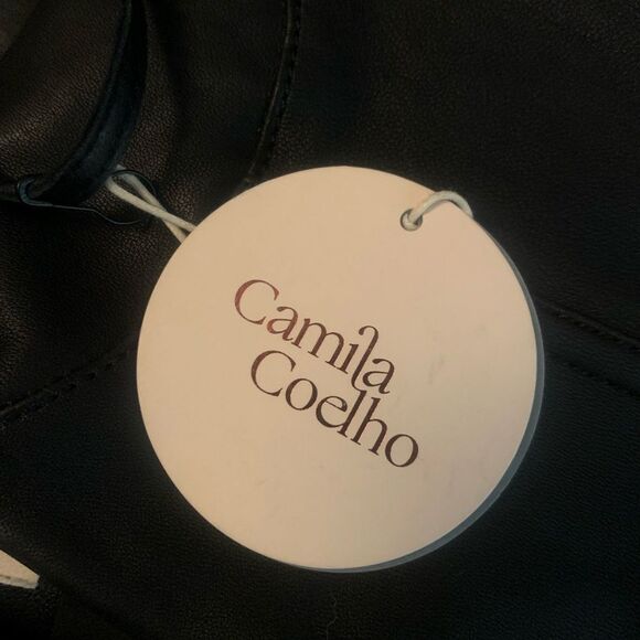 Camila Coelho Revolve Zofia Genuine Leather Jumpsuit - Picture 14 of 15